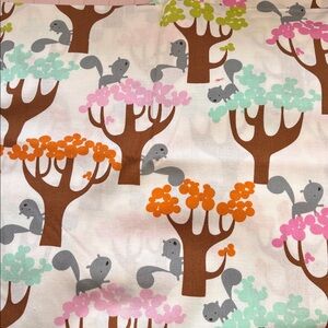 Free Spirit- “Get Together” Squirrels & Trees. 2 Yards-l continuous cut cotton.